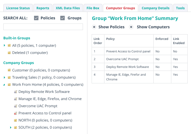 screenshot of Netwrix Endpoint Policy Manager